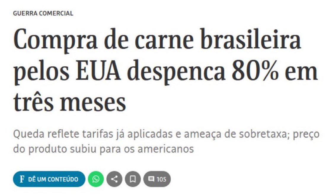 nikolas_dm's tweet image. O Brasil está pagando caro pela incompetência diplomática de Lula e pela tirania instalada por Moraes. Eles vão quebrar o país - e TODOS vão pagar esse preço.
