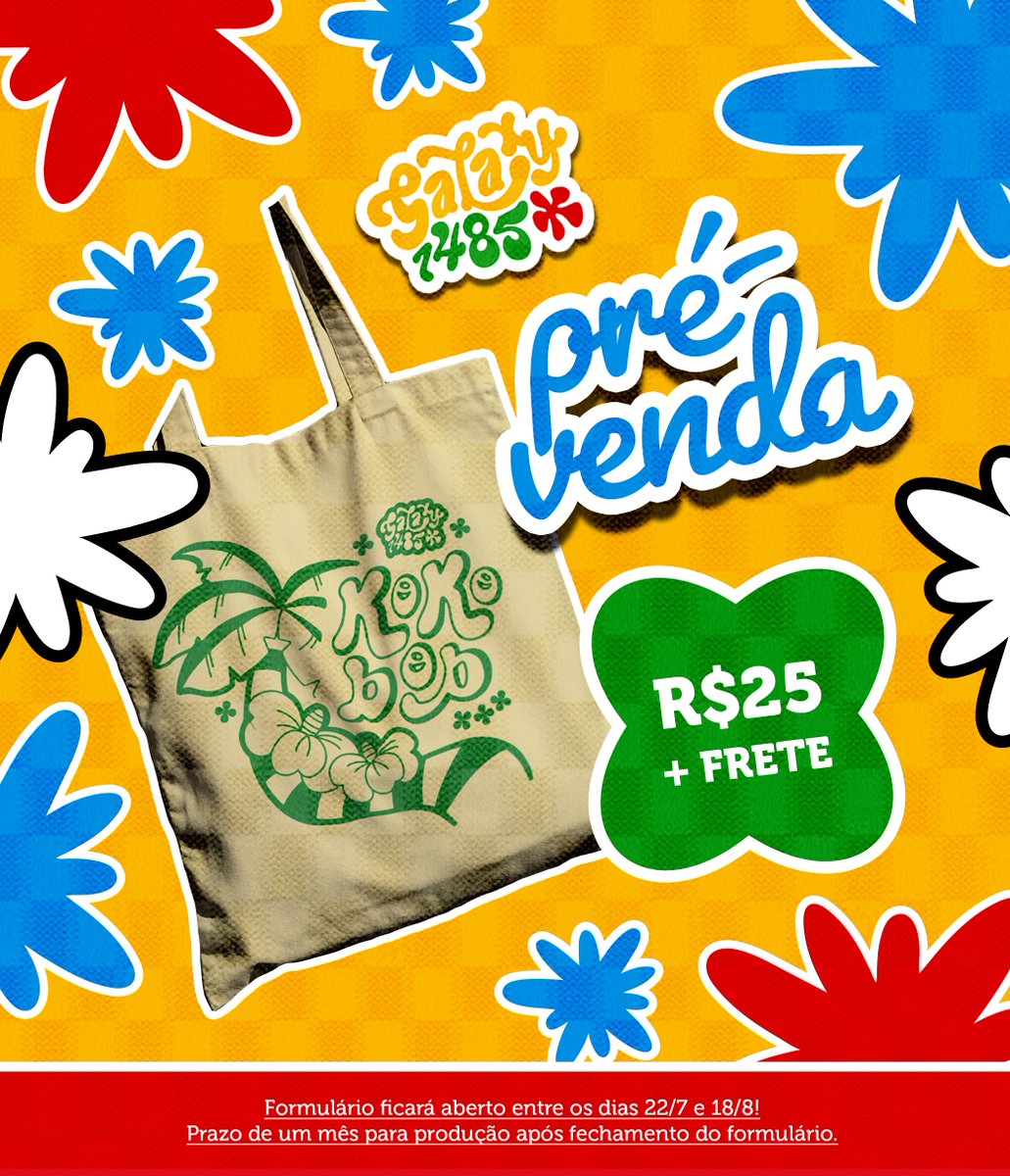 EXOPlanetBR's tweet image. PRÉ-VENDA EXOBAG GALAXY 1485 2025
Quer nossa exobag mas não pode ir ao evento? Estamos abrindo uma pré-venda para que você consiga garanti-la!
Formulário ficará aberto até dia 18/08 (22h)
🔗: forms.gle/LxfeT8iLrjJLbV…