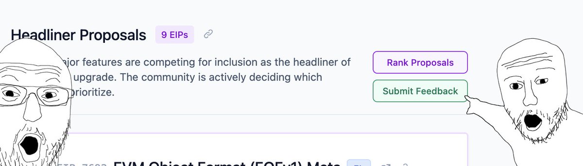 1/6 🧵 This Thursday's ethereum protocol development call: ACDC #161
24 Jul 14:00 UTC

Devs need a stable devnet-3 soon to keep us on track for Fusaka in 2025. Glamsterdam headliner deliberations begin in earnest - YOUR 🫵 input may be needed. 
Also a new SSZ type is proposed