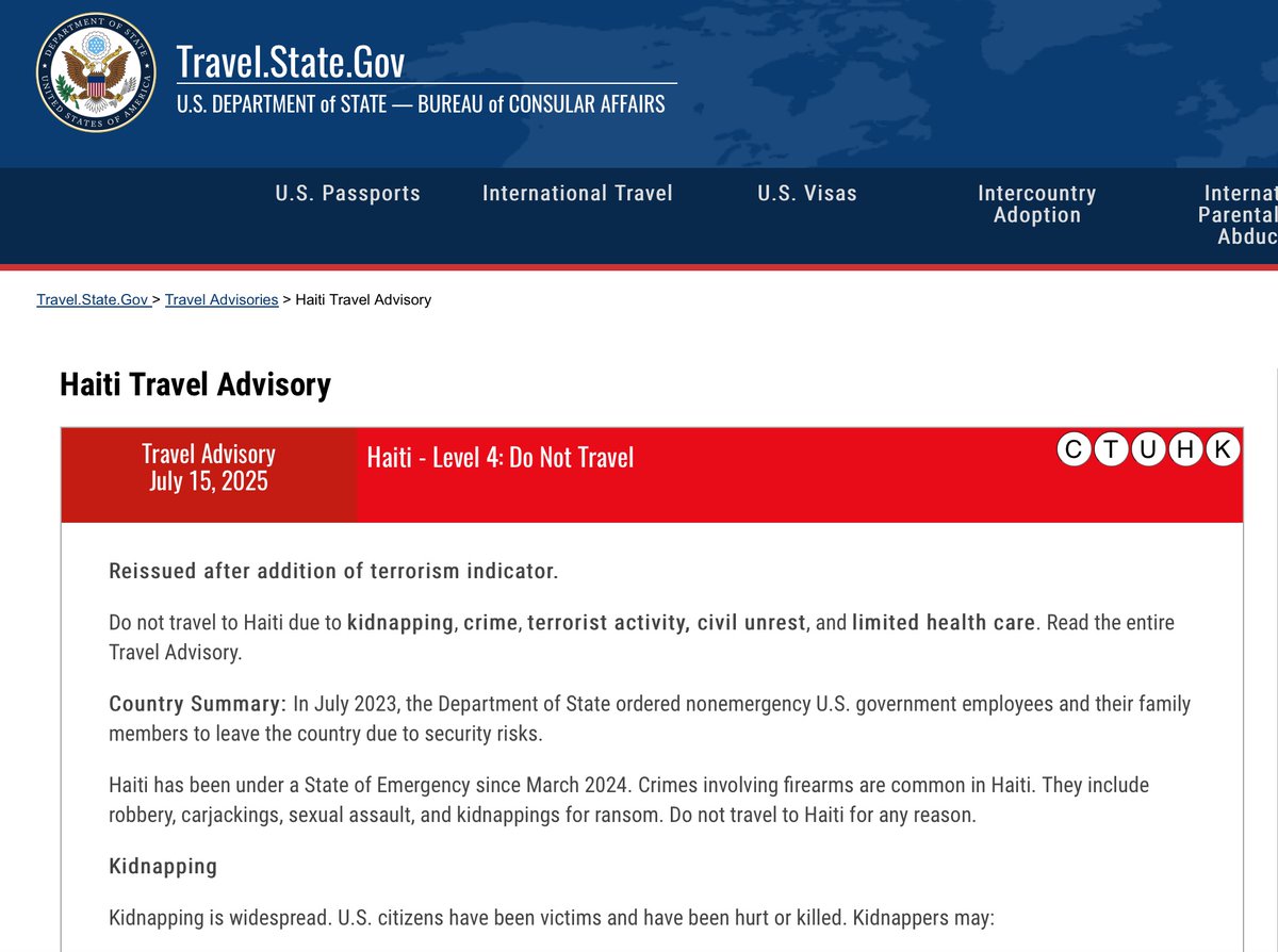 Why go to Haiti anyway, when you can just go to Springfield, OH?