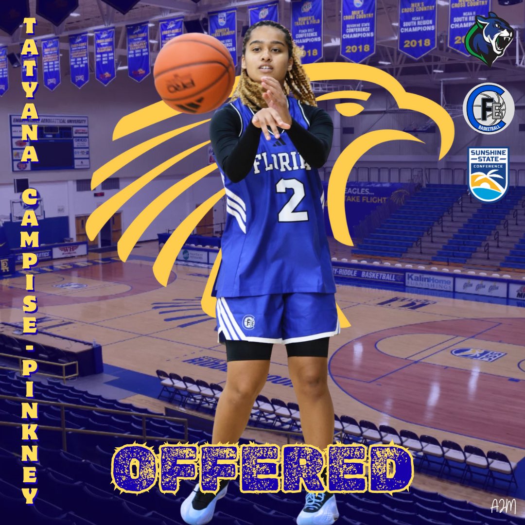 Tatyana Campise-Pinkney (@tatyballer_2) on Twitter photo After an conversation with coach Taylor and Coach Lisa I am blessed to receive an offer from Embry-Riddle After an conversation with coach Taylor and Coach Lisa I am blessed to receive an offer from Embry-Riddle