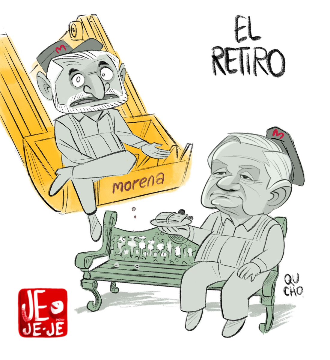 jejejepolitico's tweet image. 🛠️ La maquinaria de la 4T ya empezó a levantar el cascajo…
y entre los primeros en salir está quien alguna vez juró estar “más cerca que nadie”.
En el parque del poder, uno ya se sienta a ver pasar la historia con su lonche…
y el otro, sale por la misma puerta que ayudó a…