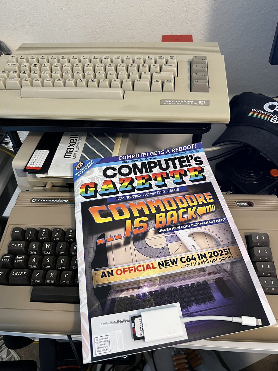 FloppyDeepDive's tweet photo. Look what just arrived in the mail, COMPUTE!’s Gazette is back, baby!
Opening the mailbox and seeing this felt like stepping back in time. Can’t wait to read this thing cover to cover.
Who else got theirs? #c64reposts
#Commodore64 #ComputeGazette #RetroRevival #C64IsBack https://t.co/vOQT3WcuHP