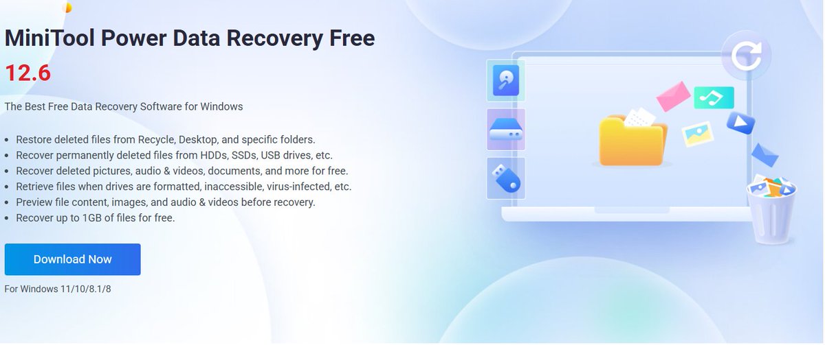 🥳MiniTool Power Data Recovery V12.6 Latest Upgrade!
✨Enhanced UI clarity to ensure sharp and readable text on high-DPI screens.
✨Resolved an issue where the content shown under the Type view could be inconsistent during an ongoing scan.
✨The Type view is now automatically