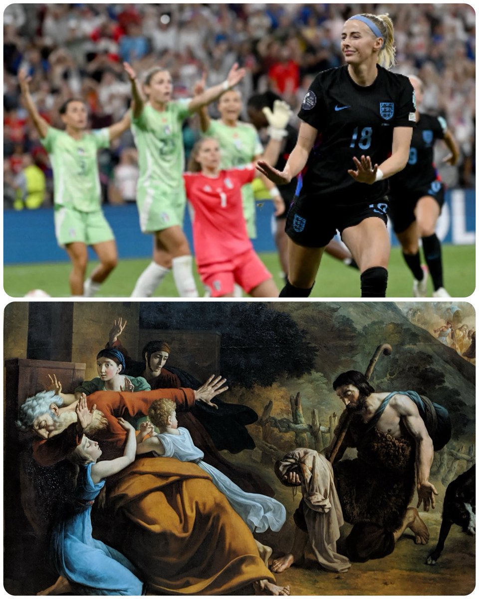 ArtButSports's tweet image. La robe ensanglantée de Joseph apportée à Jacob, by François-Joseph Heim, 1817, 📸 by Miguel Medina