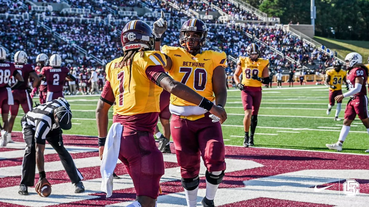 Myren Jackson (@5iveeduece) on Twitter photo After a great call with <a href="/CoachWoodie/">Raymond Woodie Jr.</a> I am blessed to receive my 7th d1 offer from <a href="/BCUGridiron/">π Bethune-Cookman Football</a> β€οΈπ€π<a href="/BarstowFTBL/">Barstow Football</a> <a href="/Coach_Geechie/">Coach Will</a> <a href="/CoachWeev_Goat/">Coach Weev</a> <a href="/Coach_Clay7/">Coach Clay</a> <a href="/B_Wash72/">Coach Wash</a> After a great call with <a href="/CoachWoodie/">Raymond Woodie Jr.</a> I am blessed to receive my 7th d1 offer from <a href="/BCUGridiron/">π Bethune-Cookman Football</a> β€οΈπ€π<a href="/BarstowFTBL/">Barstow Football</a> <a href="/Coach_Geechie/">Coach Will</a> <a href="/CoachWeev_Goat/">Coach Weev</a> <a href="/Coach_Clay7/">Coach Clay</a> <a href="/B_Wash72/">Coach Wash</a>