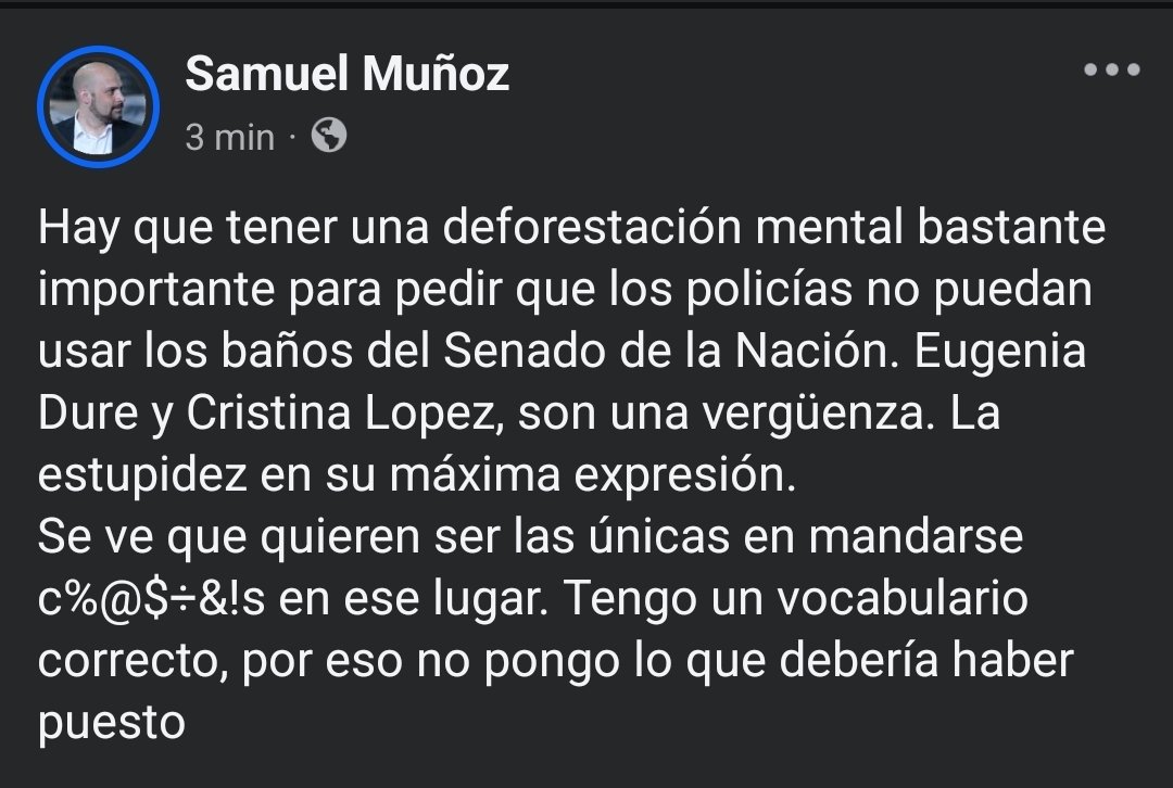 samueltdf's tweet photo. Menos mal que se les acaba el periodo a estas impresentables de @EugeniaDureTDF y @crislopeztdf .
Son  la verdadera escoria de la sociedad. https://t.co/AMFmYexB4E