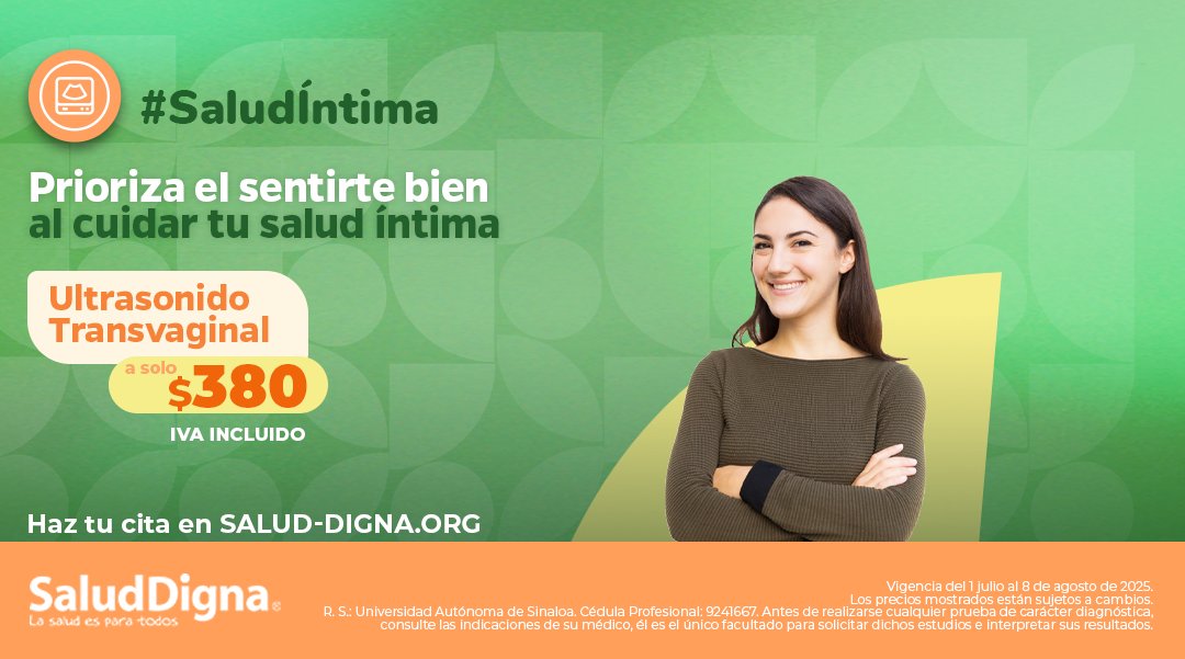 El Ultrasonido Transvaginal es una herramienta clave para evaluar tu salud íntima. 🙌🙍🏻

🗓️ Entérate si este estudio está disponible en tu clínica y agenda tu cita en: 👇 bit.ly/UltrasonidoSD

🌹 Servicio sujeto a disponibilidad en clínica.
🌹 Consulta términos y condiciones: