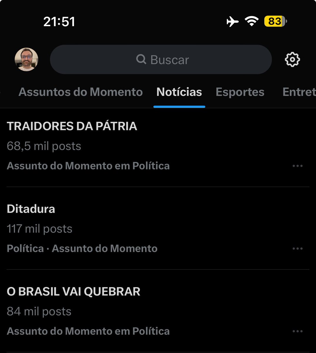 viniciuscfp82's tweet image. Os assuntos que estão bombando no momento. Que tristeza esta nossa realidade...