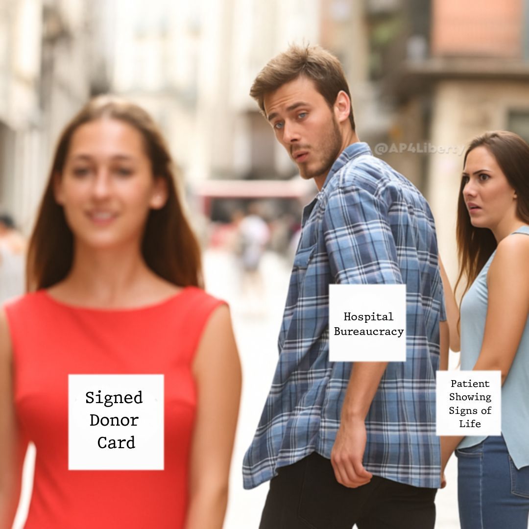 AP4Liberty's tweet image. Signed a donor card? That paperwork might matter more than your pulse.
This is what happens when bureaucracy outranks biology.
Follow for more content they wish you’d ignore.