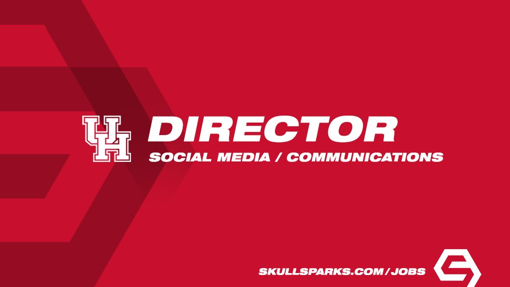 SkullSparks's tweet image. New opportunity with @UHCougars
Director / Social Media & Communications
Houston, Texas
tinyurl.com/bdhxrv7y
SkullSparks.com/jobs/