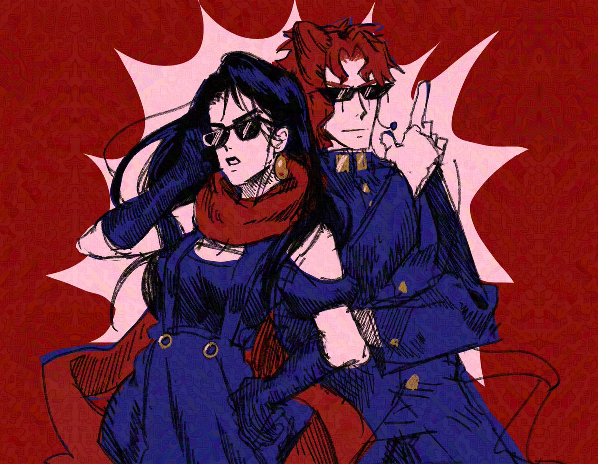 #죠죠의하이파이레이버챌린지 ?
탐넘인데 막 올려도 되나
걍 이 두분이 개웃겨서 그렸슨…썬구리조합
문제시 삭제