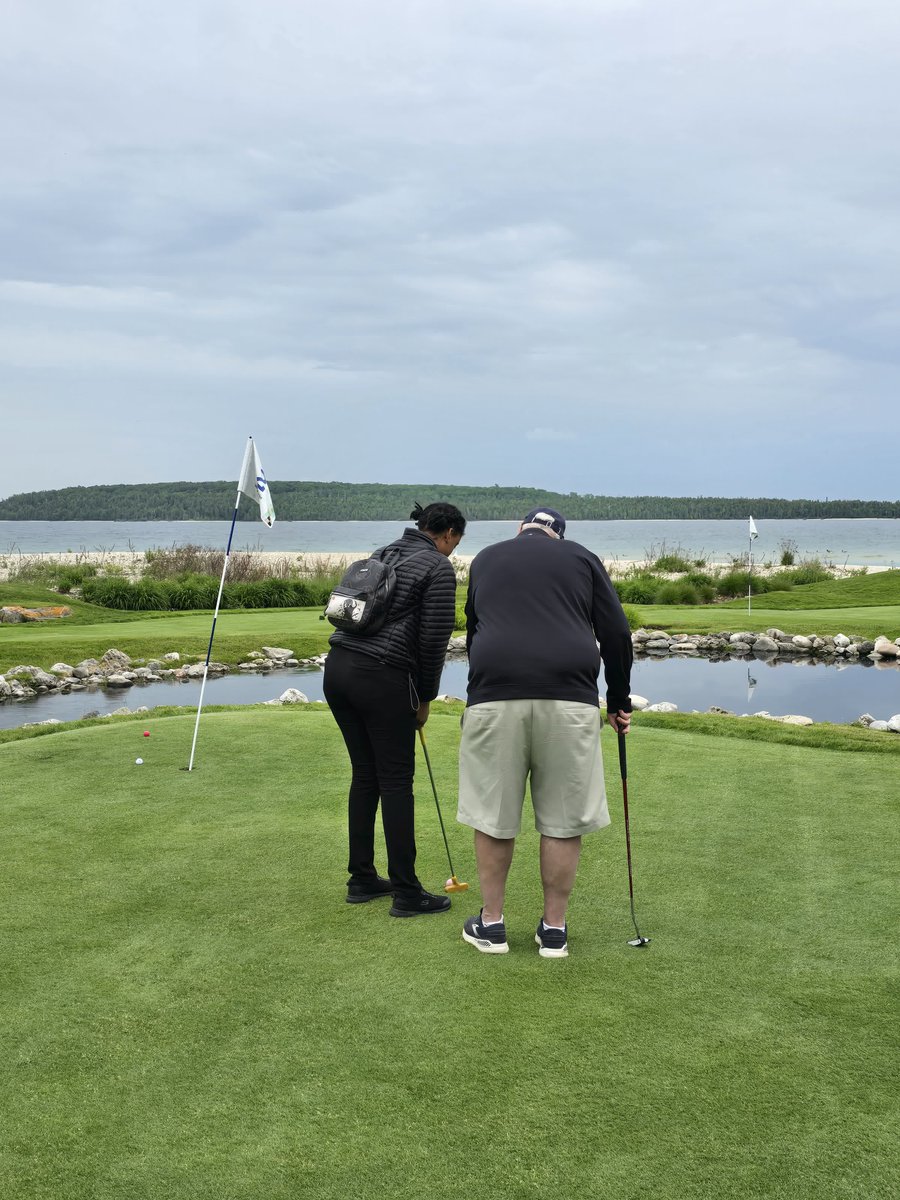 The Mackinac Island Women in Hospitality Leadership (WIHL) Chapter hit the greens last week for a relaxed and fun intro to golf! ⛳️

Hosted at the beautiful Wawashkamo Golf Club at Mission Point Resort, attendees picked up putting tips from PGA pro Chuck Olson.