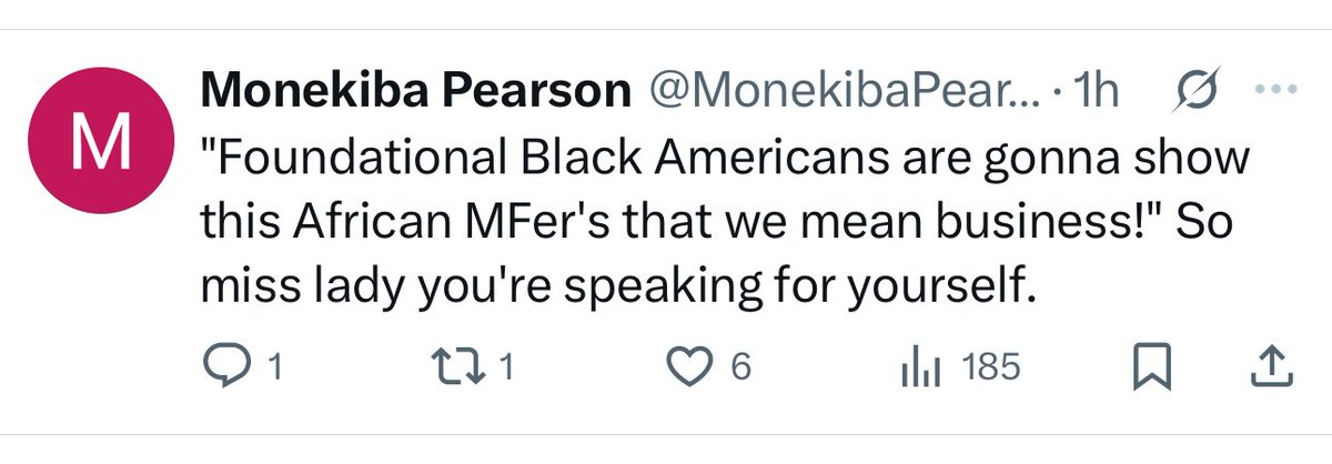 Sweets_Amber's tweet image. STOP POSING AS FBA! DONT BELIEVE EVERY POST YOU READ! Just because someone says they are of our Lineage doesn’t make it true. We are Black Americans💪🏽💪🏽 everything else anyone says is Bullshit.