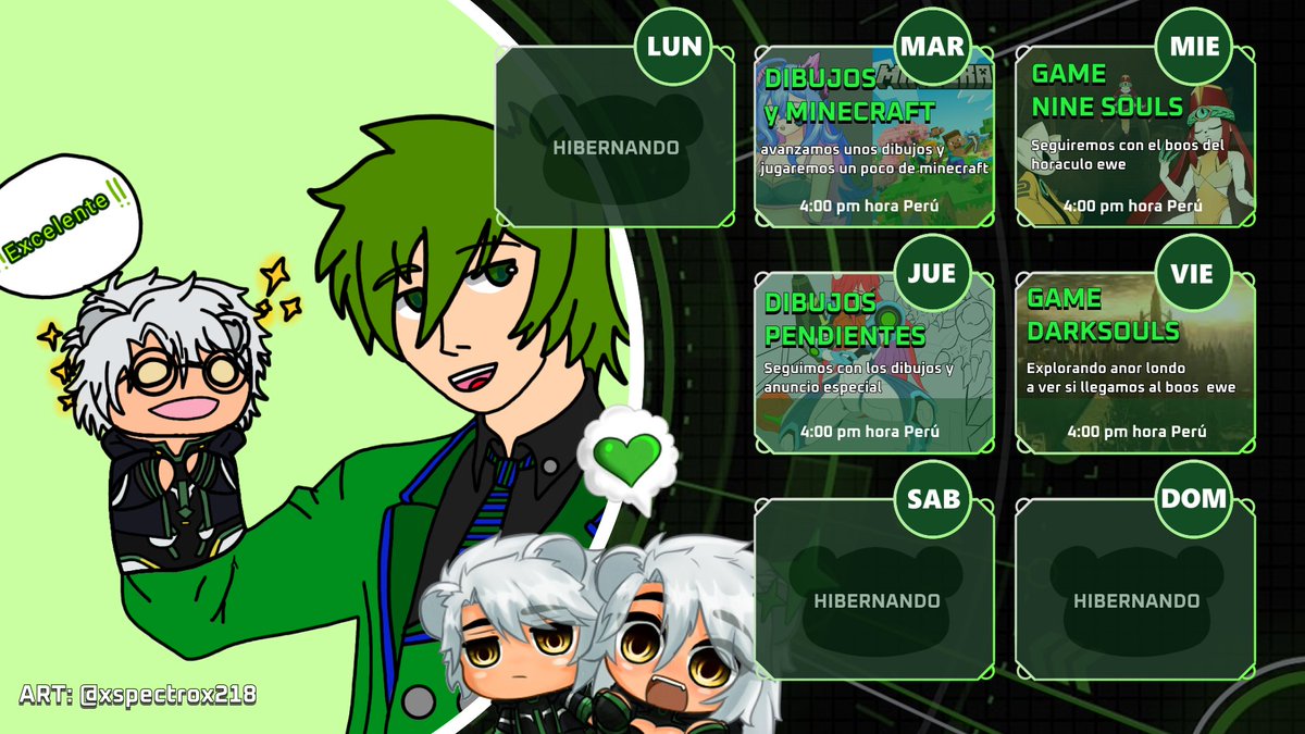 cambio de hora en los directos ewe 
nos vemos mañana ✨