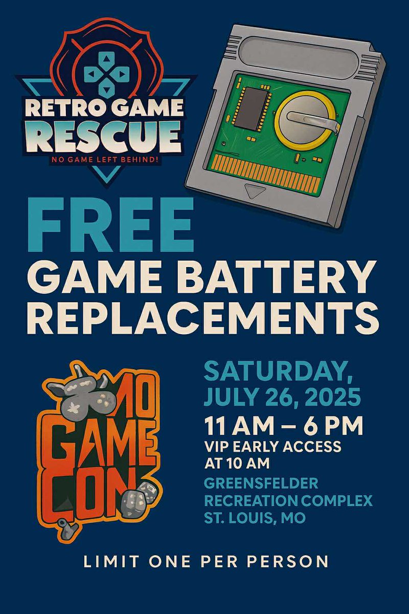Shout out to <a href="/RetroRescueSTL/">Retro Game Rescue</a>