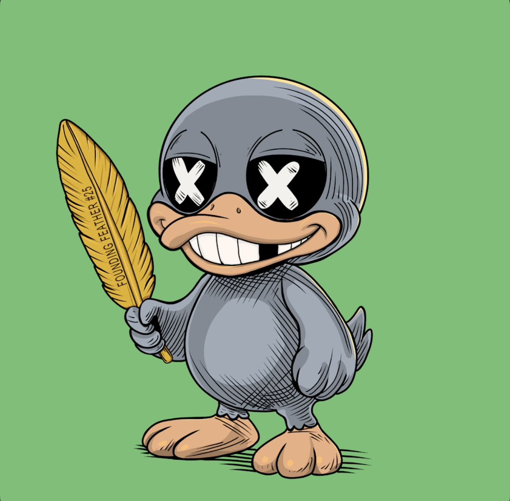 Chooch (@choochist) on Twitter photo My founding feather duckling is just quacking around
Thanks <a href="/DeadDucks_NFT/">Dead Ducks Collective</a> for the airdrop
x.com/deadducks_nft/… My founding feather duckling is just quacking around
Thanks <a href="/DeadDucks_NFT/">Dead Ducks Collective</a> for the airdrop
x.com/deadducks_nft/…