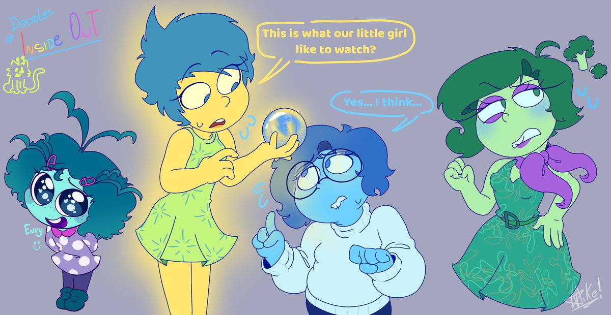 HelloImJustMike's tweet image. Some doodles of my especial interested!! (⁠≧⁠▽⁠≦⁠) ❤️ #InsideOut #fanart
