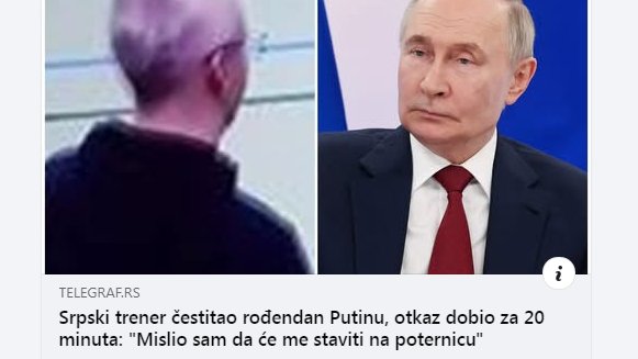 SrdjanPrekovic2's tweet image. Koliko moras biti glup da u Estoniji radis kao trener i na mrezama cestitas ovom kremaljskom zlotvoru rodjendan i na srpskom i ruskom napises "SRBI I RUSI BRACA ZAUVEK" ???
Ovaj mora postati jedinica mere za glupost,jer drugacije ne moze.
Sunce ti poljubim koji je to degenerik.