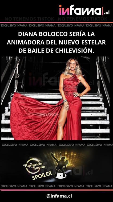 Tvmass12's tweet image. El bailando no se va a hacer en Argentina pero si en chile en chilevision conducido por la famosa conductora Diana Bolocco #LAM #Argentina
Primicia: @infamacl