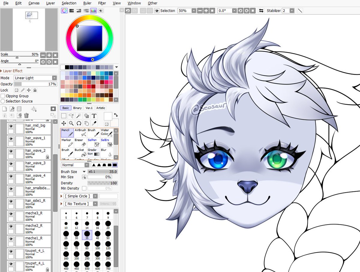 [WIP]
Rendering hair is always a struggle for me, but it always ends up rewarding! I need to stop yelling at myself the whole time and trust the process 🥲