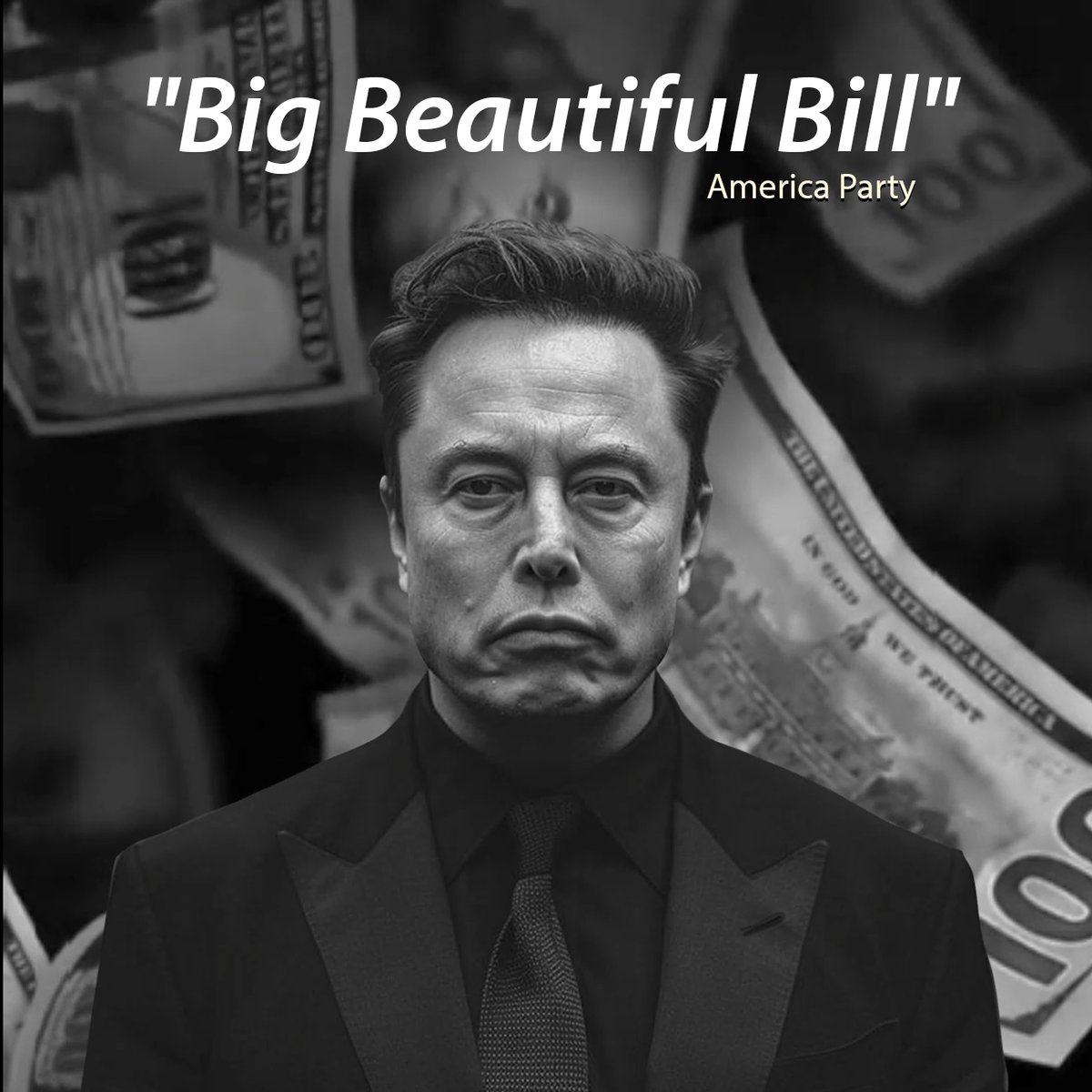 AmericaPartyX's tweet image. Elon Musk didn’t hold back when commenting on Washington’s latest debt ceiling deal:
“It is obvious with the insane spending of this bill, which increases the debt ceiling by a record FIVE TRILLION DOLLARS that we live in a one-party country – the PORKY PIG PARTY!!
Time for a…