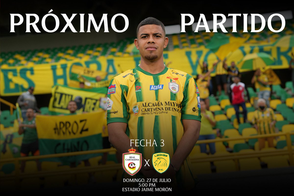 🔰Este domingo, todos al Morón🏟️🎊 Se viene una gran sorpresa para que no hayan excusas y todos acompañen al Auriverde 🙊🎟️🎟️

🆚 Leones F.C.
🏟️ Estadio Jaime Morón 
🗓️ Domingo 27 de julio
🕓 5:00 p.m.

#EsAhora #LoHaremosREAL