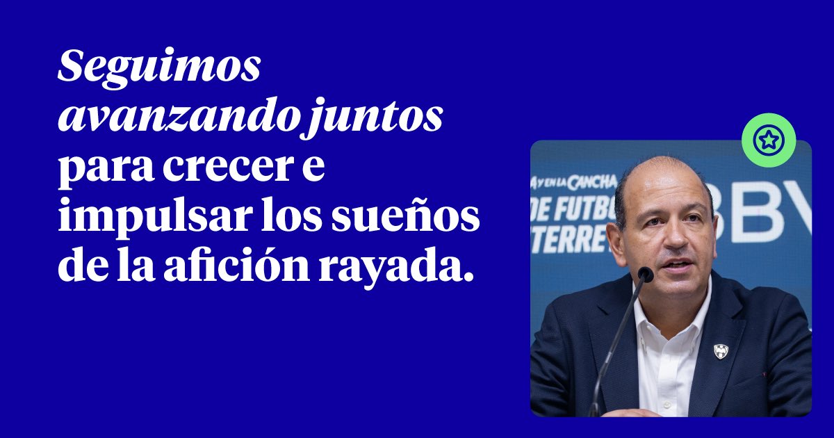 Hoy celebramos que durante más de dos décadas hemos compartido confianza y pasión en pro del deporte, hoy celebramos nuestra alianza con <a href="/Rayados/">Rayados</a>. ⚽️🏟️ bbva.info/419xql4