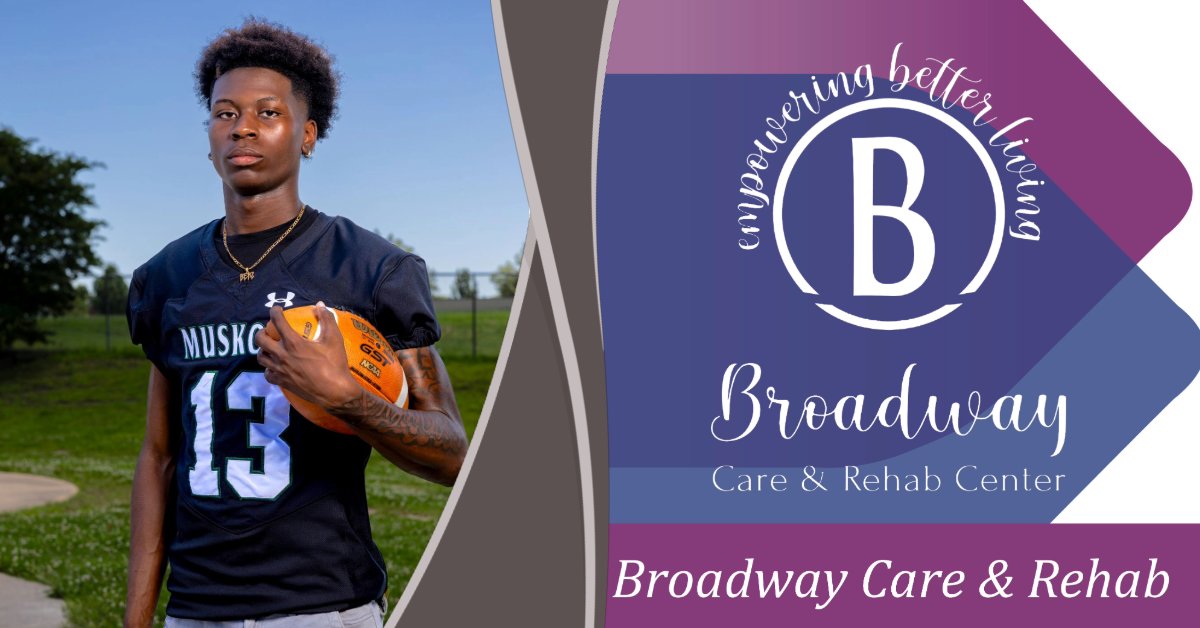 MuskogeeA's tweet image. Muskogee ’s Jamie Beasley - Football Spotlight - Presented by Broadway Manor Care &amp;amp; Rehabilitation Center

muskogeeathletics.org/2025/07/22/mus… #okpreps