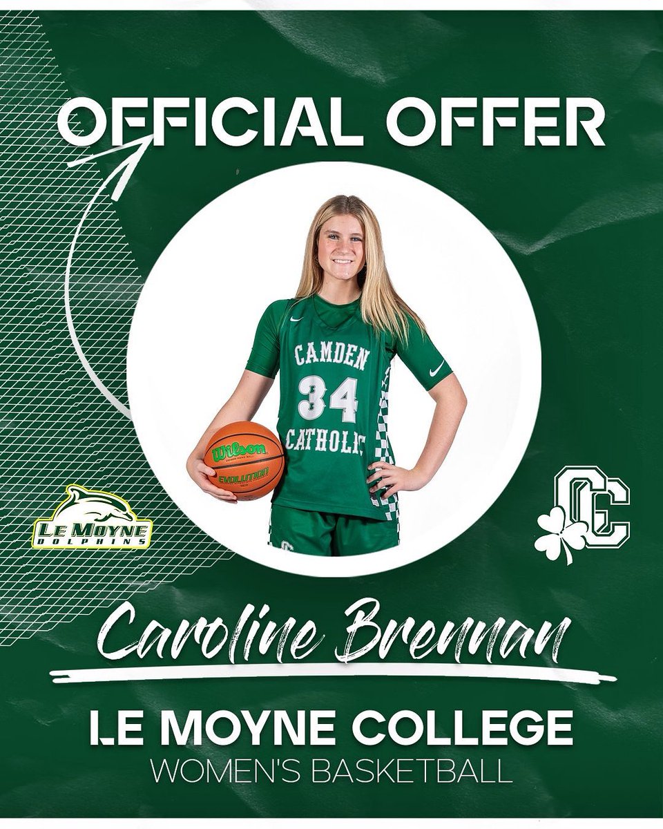 Camden Catholic Basketball (@irishgbb) on Twitter photo Congratulations to <a href="/CBrennan2027/">Caroline Brennan</a> on her offer from Coach DiPillo and <a href="/LeMoyneWBB/">Le Moyne Women's Basketball</a>! Elite student-athlete who has put the work in and is only just scratching the surface! Let's keep it going, Car!! Super proud! 😤☘️🏀 <a href="/_cchsathletics_/">Camden Catholic Athletics</a> <a href="/camdencatholic/">Camden Catholic HS</a> Congratulations to <a href="/CBrennan2027/">Caroline Brennan</a> on her offer from Coach DiPillo and <a href="/LeMoyneWBB/">Le Moyne Women's Basketball</a>! Elite student-athlete who has put the work in and is only just scratching the surface! Let's keep it going, Car!! Super proud! 😤☘️🏀 <a href="/_cchsathletics_/">Camden Catholic Athletics</a> <a href="/camdencatholic/">Camden Catholic HS</a>