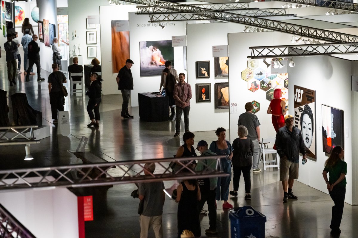 LumenField's tweet image. This weekend, the Seattle Art Fair lit up the Lumen Field Event Center with color, creativity, and the best of the PNW’s modern art scene.