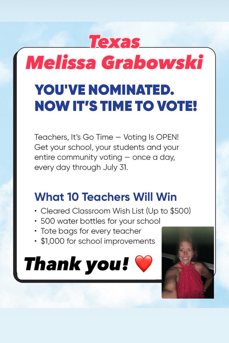 MelissaGrabows8's tweet image. Could I ask you to please RT and vote daily through the end of the month?
 simplemodern.com/pages/stock-yo…
*it doesn’t cost anything
*takes less than a minute
*just asks for your name &amp;amp; email
*the state (Texas) 
*my name (Melissa Grabowski)

Thank you so much!!!