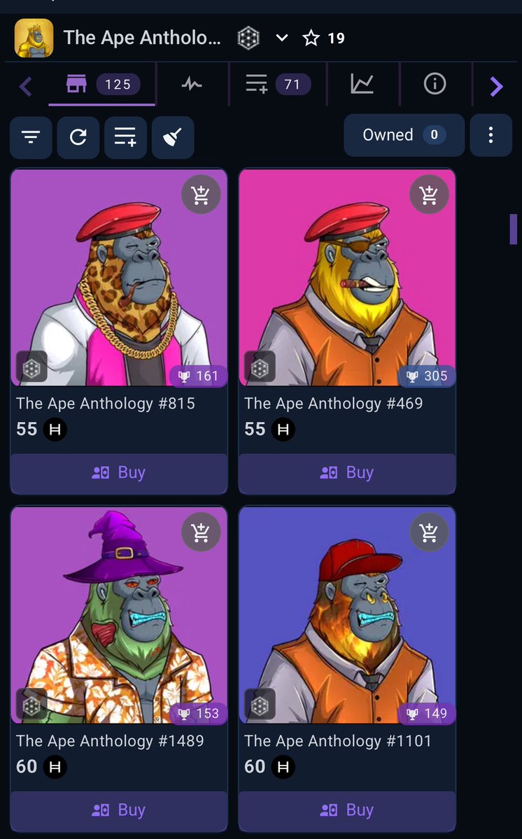 Need more rare apes for your collection?

There’s multiple rare apes listed at a steal of a price over <a href="/SentX_io/">SentX</a>