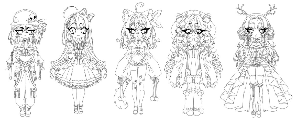 kinnimin's tweet image. ‼️Emergency adopts‼️
Here&apos;s a preview of the adopts we&apos;ve been working on ^^ you can pre-claim them for $130 and Kinni will make any changes you like and you can choose the palette!
All the funds will be used to cover living expenses 🙇

#adoptables #openadoptables