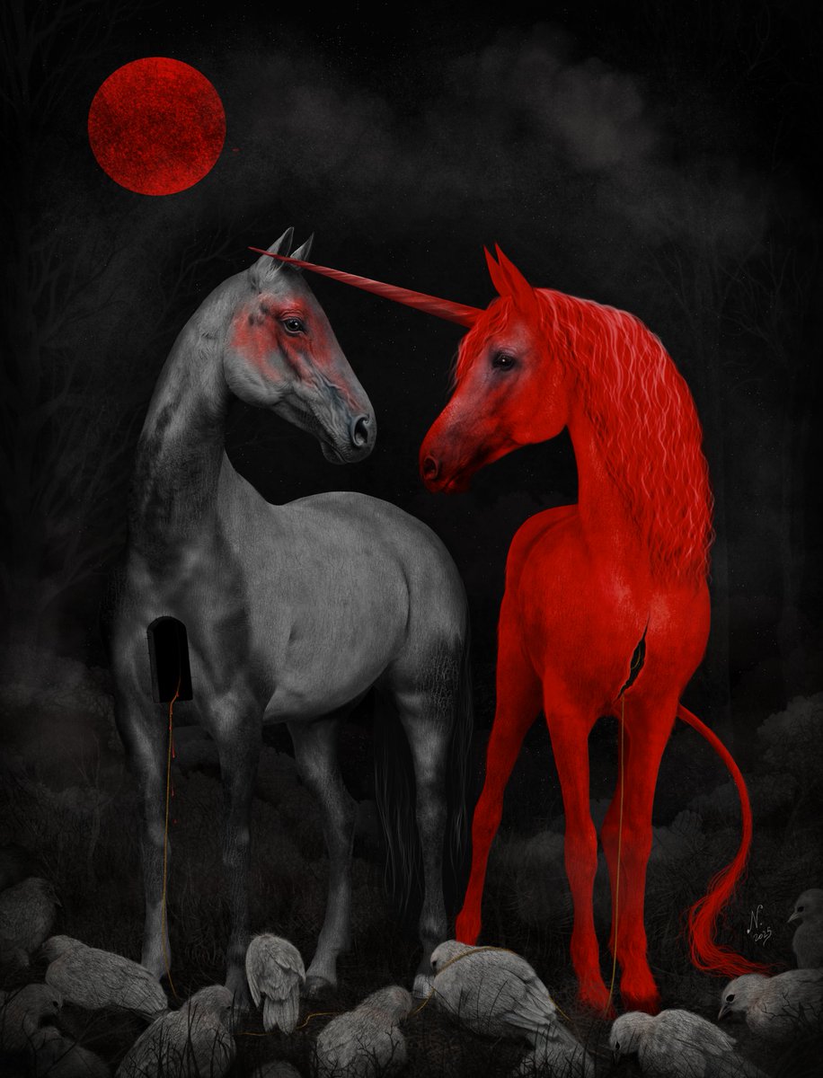 The Night

... Sometimes the body aches,
imagining your breath so close
without being able to see you.

We walk together in the fog,
dreaming awake.
Words are our refuge
as we cross a path
full of stalled souls,
dying, empty,
whom we do not see...

#digitalpainting
#poetry