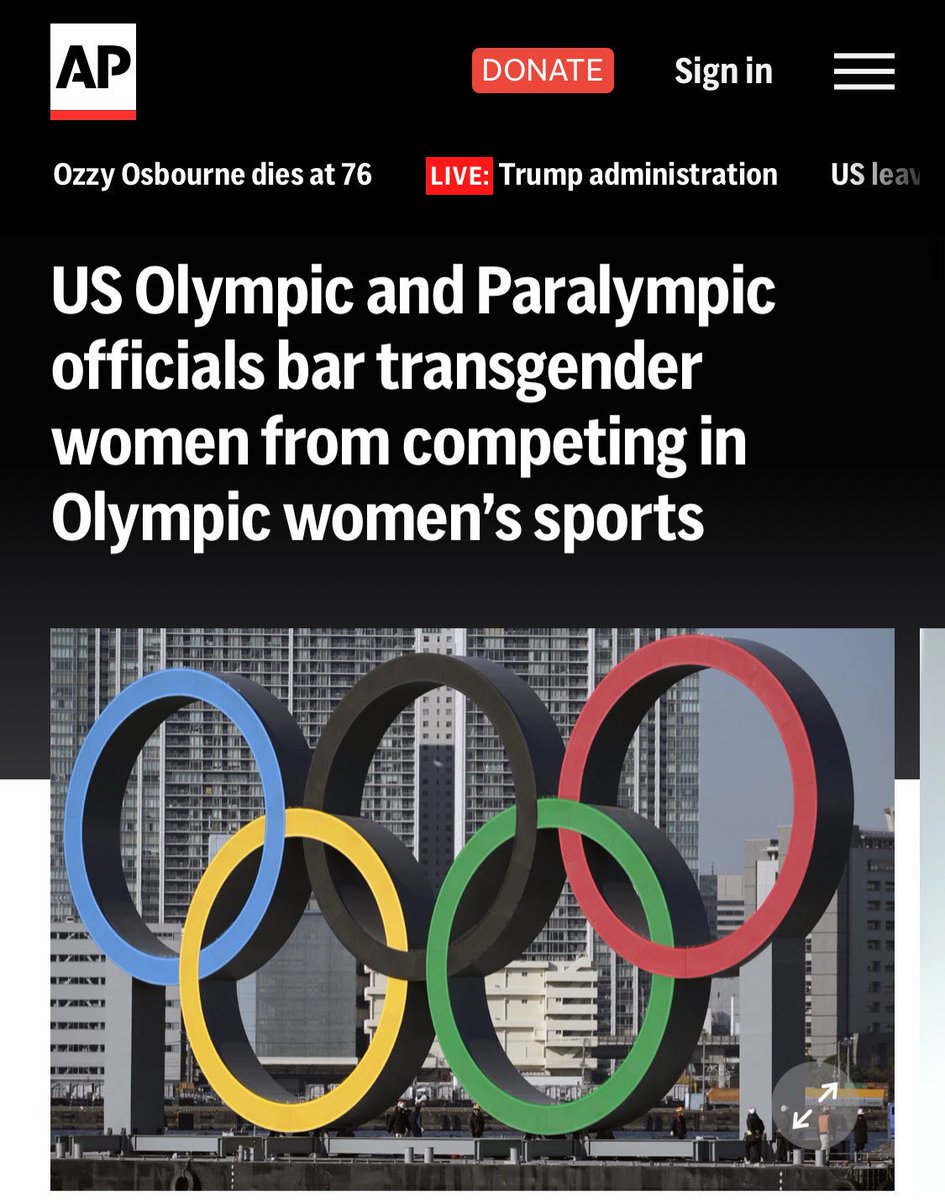WarMachineRR's tweet image. 🚨 BREAKING: US Olympic Committee bans men from competing in women’s sports, cites Trump’s EO threatening to pull funding from non-compliant organizations.
@USOPC_CEO: “As a federally chartered organization, we have an obligation to comply with federal expectations.”