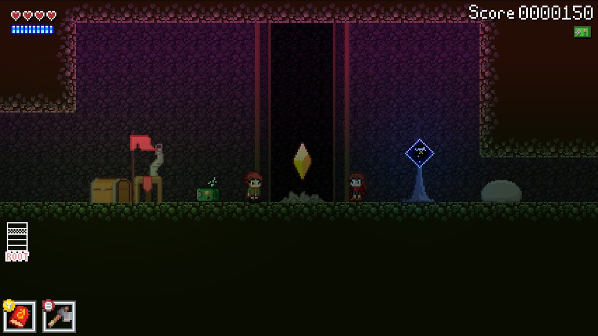 iishotsofficial's tweet image. Fast travel around the dungeon with the Crystal Pylons found in each safe zone! 𖢻
#indiegamedev #pixelart #godotdev