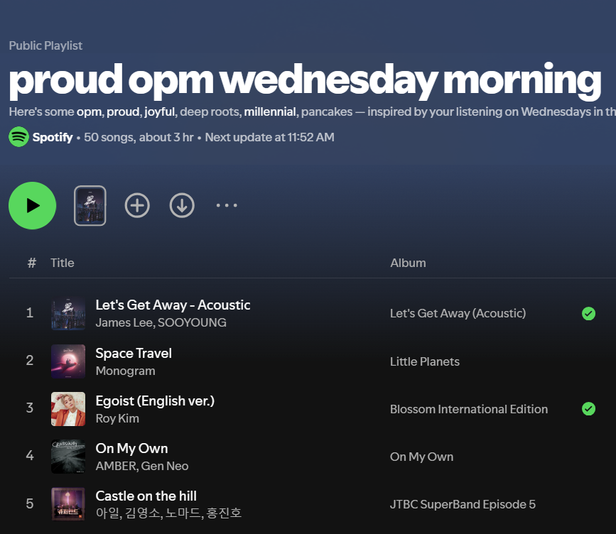 elaithemermaid's tweet photo. di ako informed na opm na pala ang korean songs lol https://t.co/zOYkx3KCjE