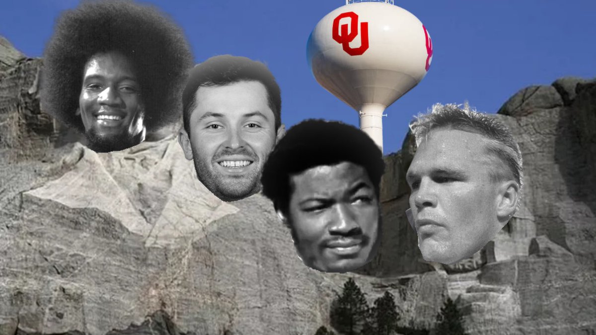 KREFsports's tweet image. The Mount Rushmore of the GREATEST PLAYERS in OU Football history.
Billy Sims. Baker Mayfied. Lee Roy Selmon. Brian Bosworth.
Agree or disagree?