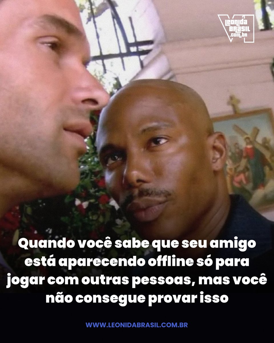 PortalLeonida's tweet image. A dor de todo gamer... 😔💔
Quando você vê seu parceiro de jogos 'offline' mas suspeita que ele tá só se escondendo pra jogar com a galera nova 😅
#Gamer #Gaming #MemeGamer #Amizade #Online #Offline #PlayStation #Xbox #Steam #JogosOnline #GamerLife #MemesBrasil #Relatable