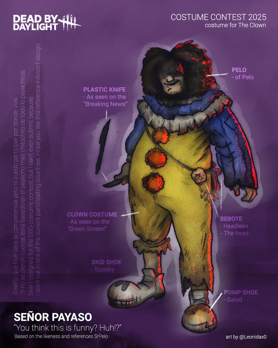 leonidax0's tweet image. My @_SrPelo_ inspired costume for Dead by Daylight.
#DeadbyDaylight #DBD #spookymonth