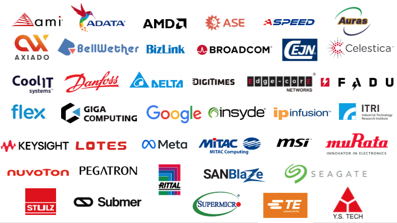 Thank you to our sponsors for the upcoming OCP APAC Summit, taking place in Taipei, Taiwan August 5 and 6!

A veritable “who’s who” of the APAC region, wait until you see what they have planned for the exhibit hall and the breakout sessions!

We expect to sell out, as there is