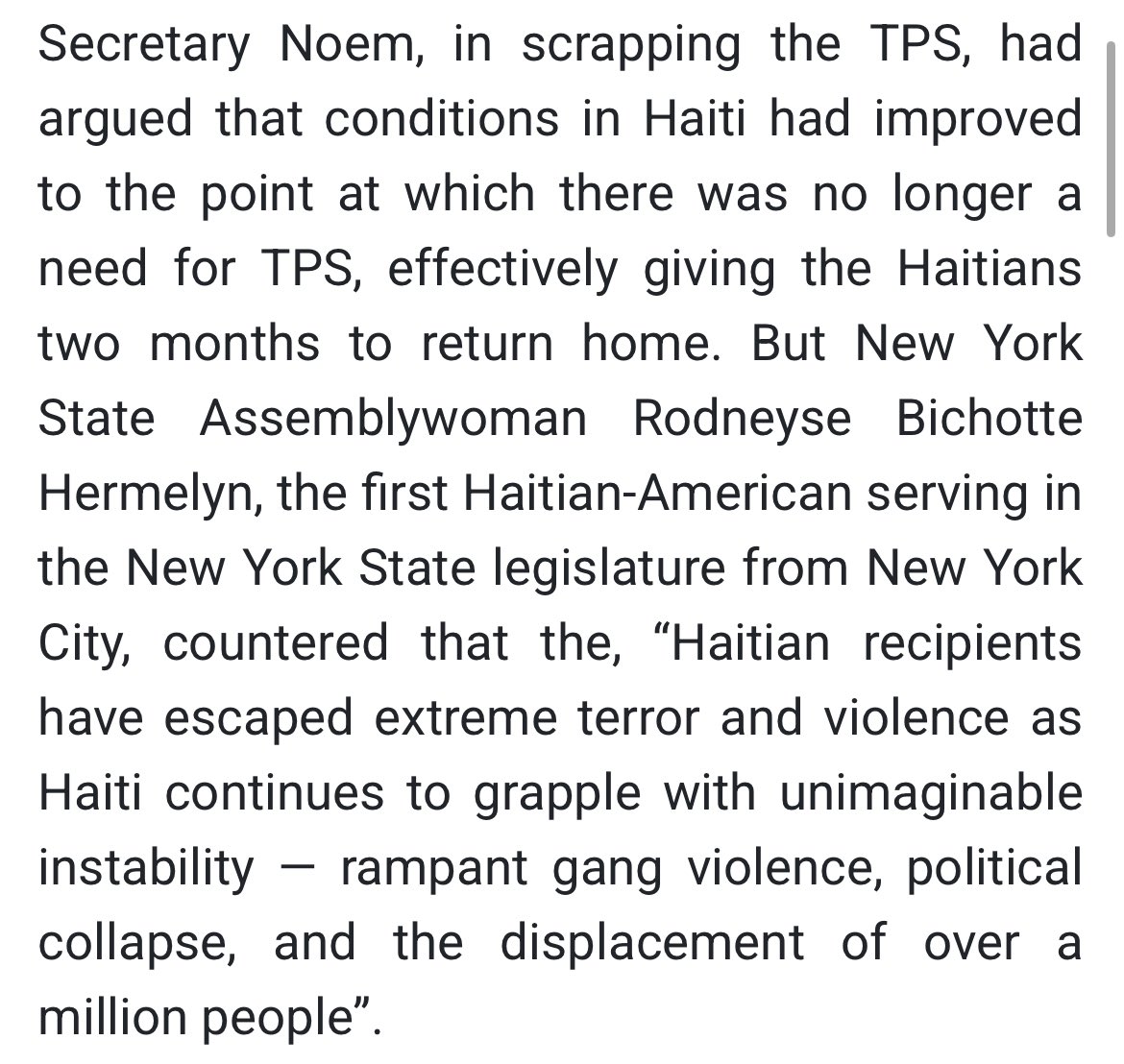 AMBichotte's tweet image. Haitians legally built homes here—we are an outsized portion of the nation’s health-care workers, educators, business owners, & front-line workers… in New York City & the entire nation🇭🇹
While I’m relieved TPS is maintained; we must be vigilant:
jamaicaobserver.com/2025/07/22/whe…