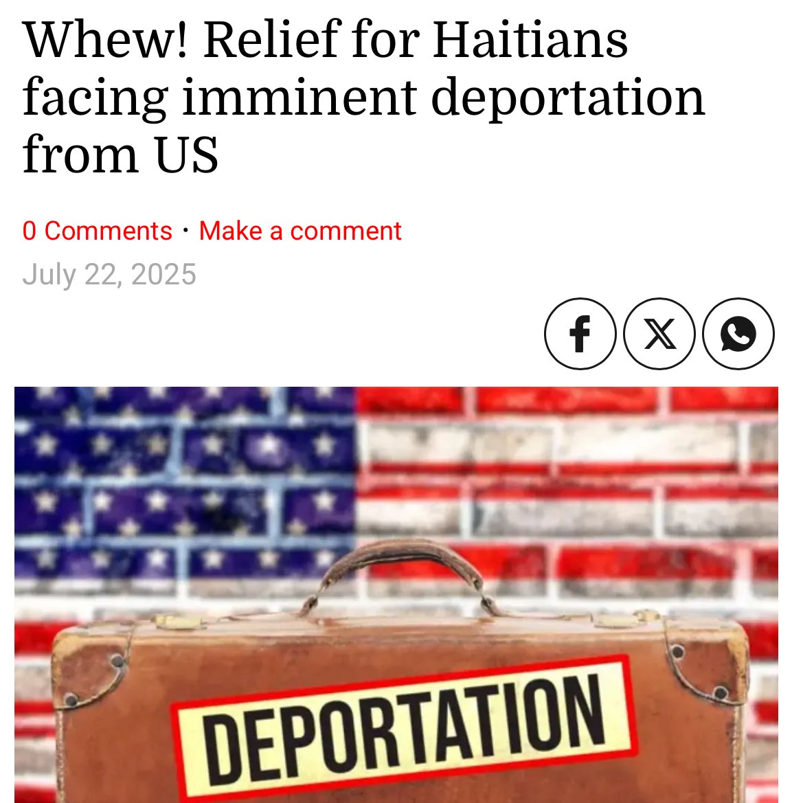 AMBichotte's tweet image. Haitians legally built homes here—we are an outsized portion of the nation’s health-care workers, educators, business owners, & front-line workers… in New York City & the entire nation🇭🇹
While I’m relieved TPS is maintained; we must be vigilant:
jamaicaobserver.com/2025/07/22/whe…