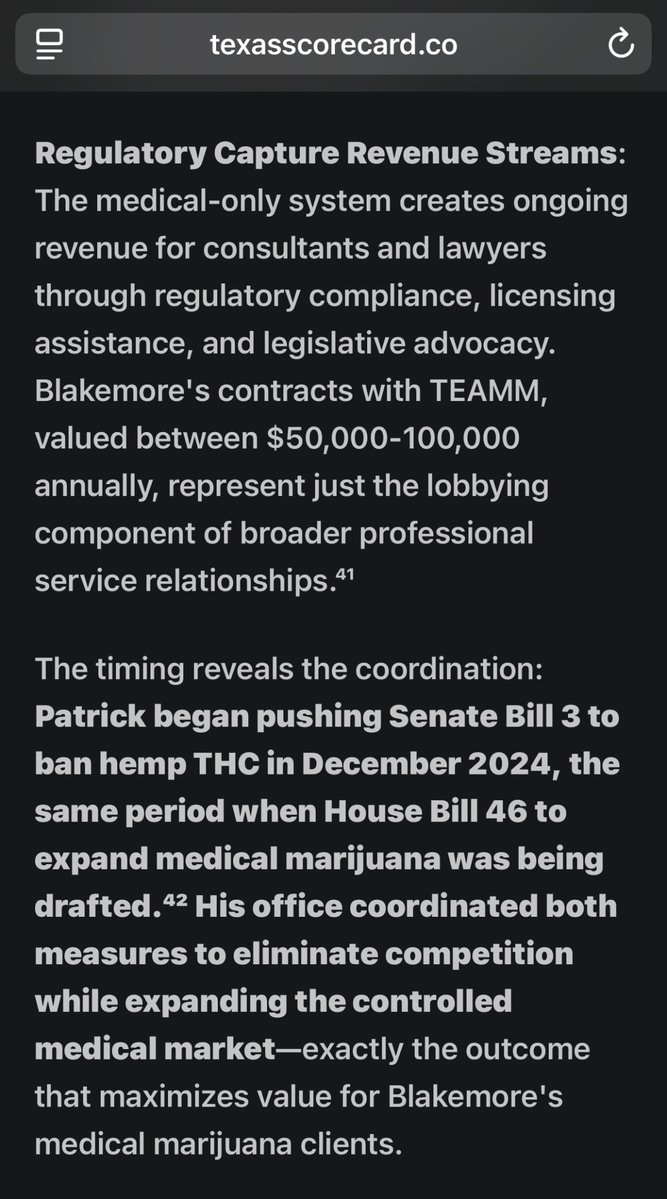 lukasgilkey's tweet image. Texas Scorecard calling out the @LtGovTX , his fight against hemp, and the blatant corruption behind it. @GregAbbott_TX needs to see this.