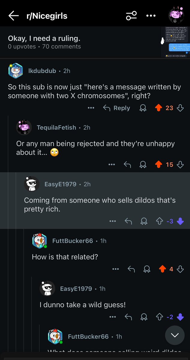 Men are so silly. Like dude got butthurt because I said men get their feelings hurt when they get rejected and tried to make a “dig” at me for selling weenies. Lmaooo