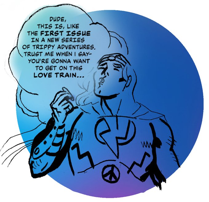 WesCraigComics's tweet image. This summer we're bringing you the peace-loving, flower-powered hero you need in THUNDERHEAD!
Sign up & get in on the EXCLUSIVE Oh-La-LA Early Bird Extravaganza! shorturl.at/gjMBn
Commissions! Original art! 4 covers! Sketchbook!
All my other books as add-ons!