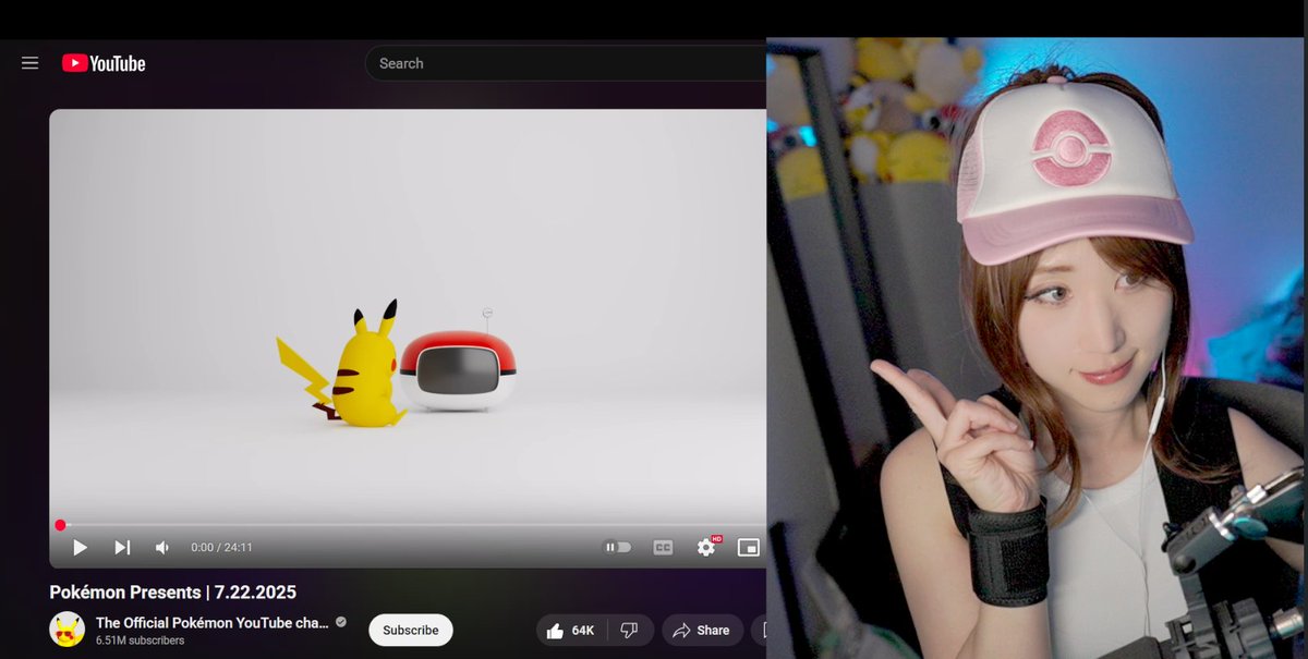 joanna_ccat's tweet image. LIVE➡️twitch.tv/joanna
Reacting to Pokémon Presents - while debuting my HILDA COSPLAY!