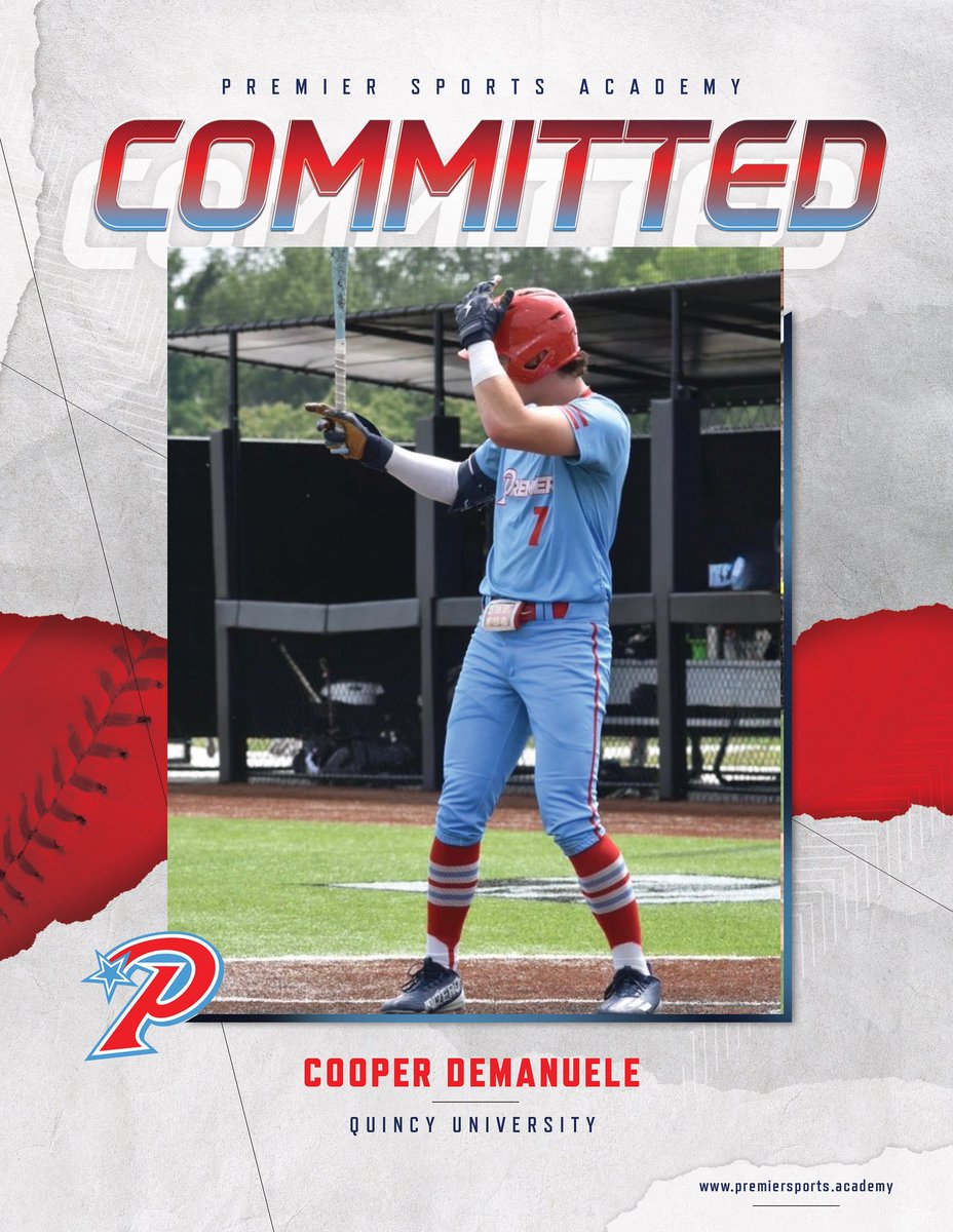 Congratulations to <a href="/cdemanuele2026/">Cooper DeManuele</a> on his commitment to continue his athletic and baseball career at Quincy University!