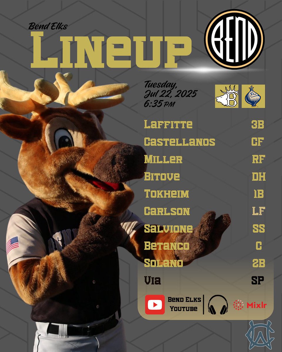 BendBaseball's tweet image. The start to the trip🫎⚾️
📍: Borleske Stadium
🆚: @WWSweets
⏰: 6:35 PM PST
🎙️: Bend Elks Mixlr